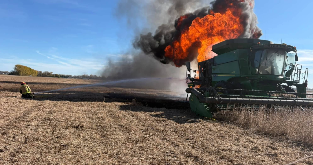 Larimore Fire Department issues harvest alert regarding combine fires — KFGO, Waco Community news